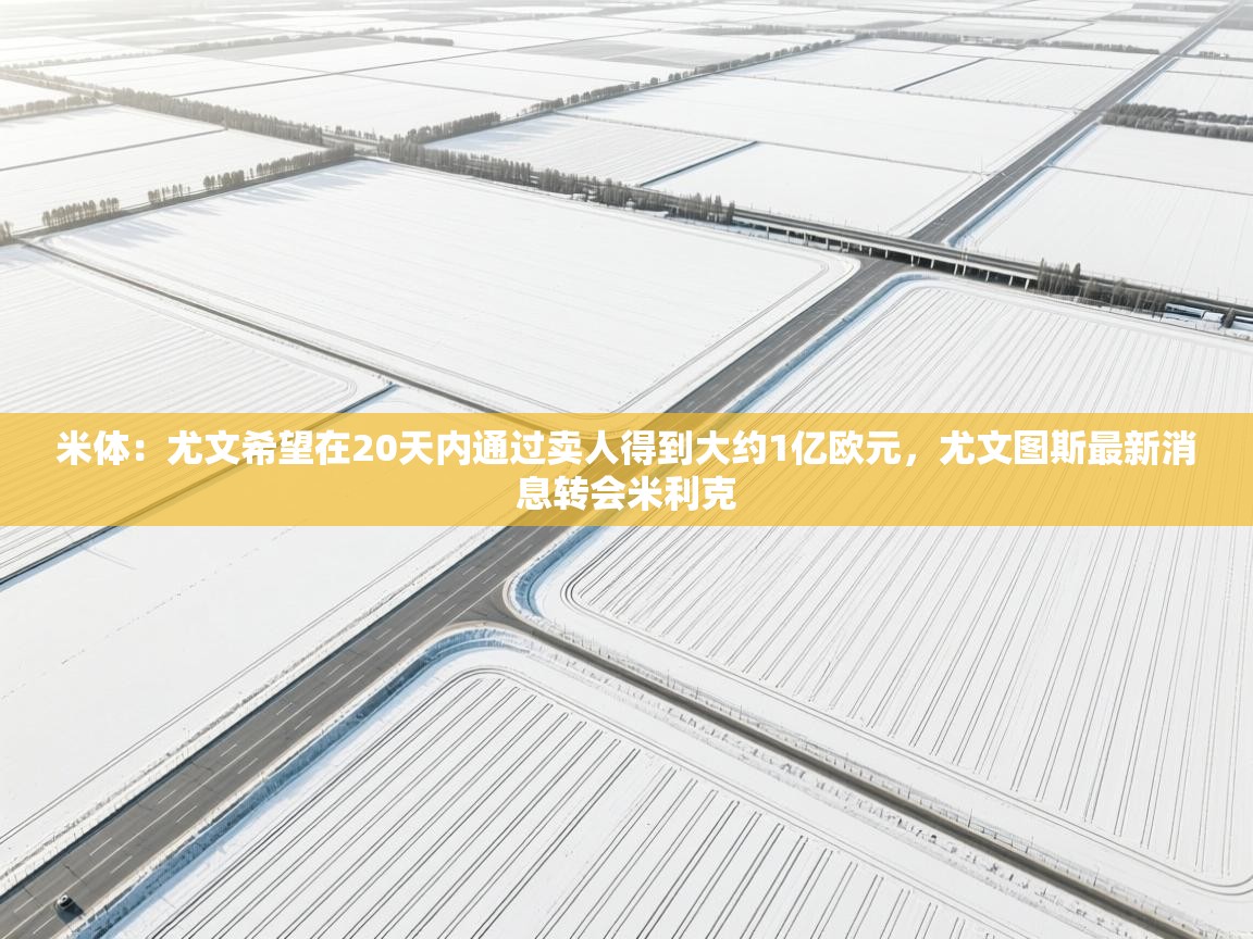 米体：尤文希望在20天内通过卖人得到大约1亿欧元，尤文图斯最新消息转会米利克  第1张